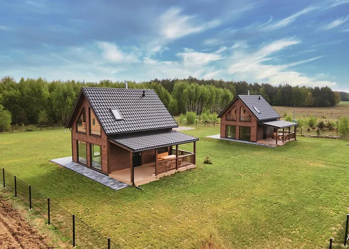 Rumiane Chatki - Z Jacuzzi I Basenem Holiday home Rybno (Dzialdowo)